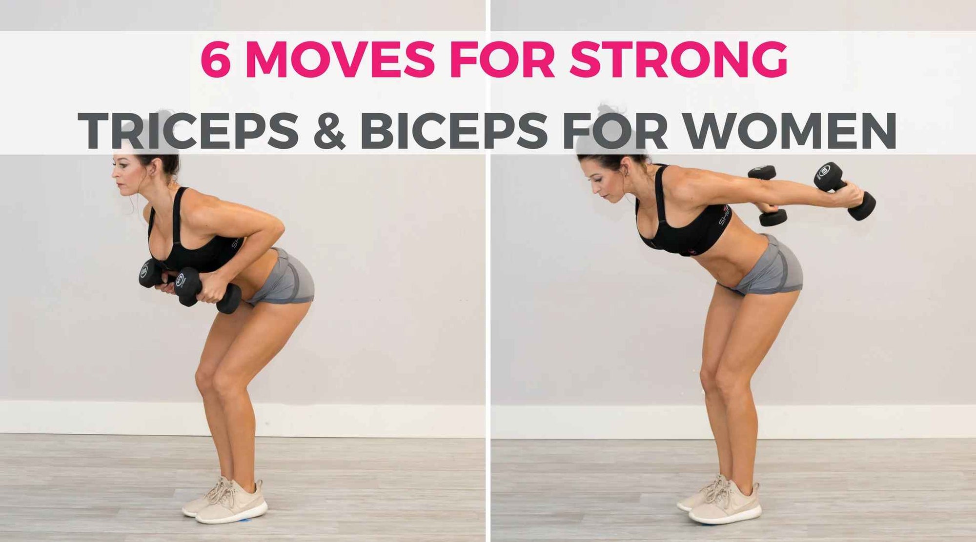 The Ultimate Upper Body Workout for Women: Triceps & Biceps | grab your dumbbells, hit the gym or find a space at home and follow these 6 exercises below to get those strong, toned arms you’re after! 