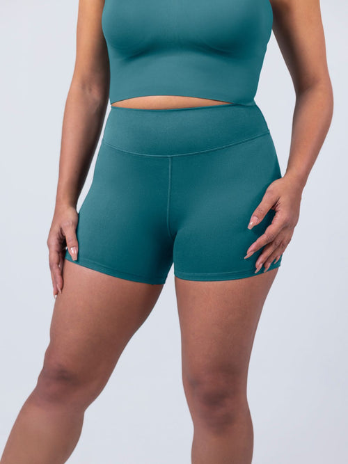 CloudNine™ High Rise Short - Focused Teal