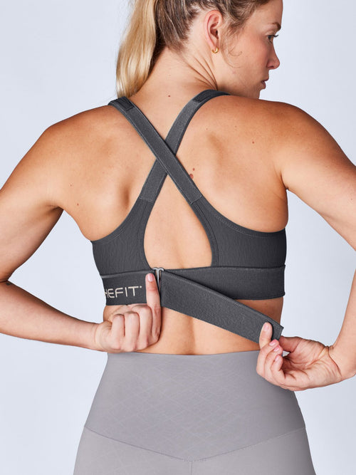 Flex Sports Bra™ - Black Jacquard