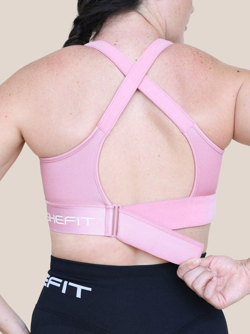 Rising Rose Ribshine Flex Sports Bra Size Medium