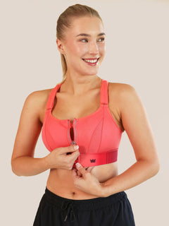 Charged Coral Ultimate Sports Bra Size Medium