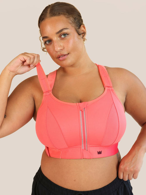 Charged Coral Ultimate Sports Bra Size 3Luxe