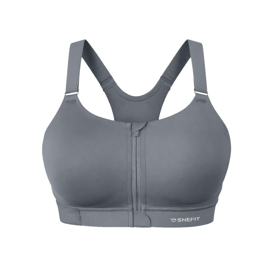Emerge Sports Bra - Steady Grey in Steady Grey color