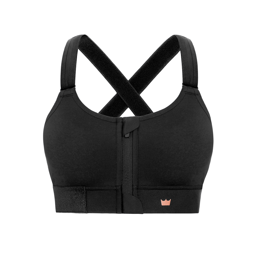 Flex Sports Bra™ - Black in Black color