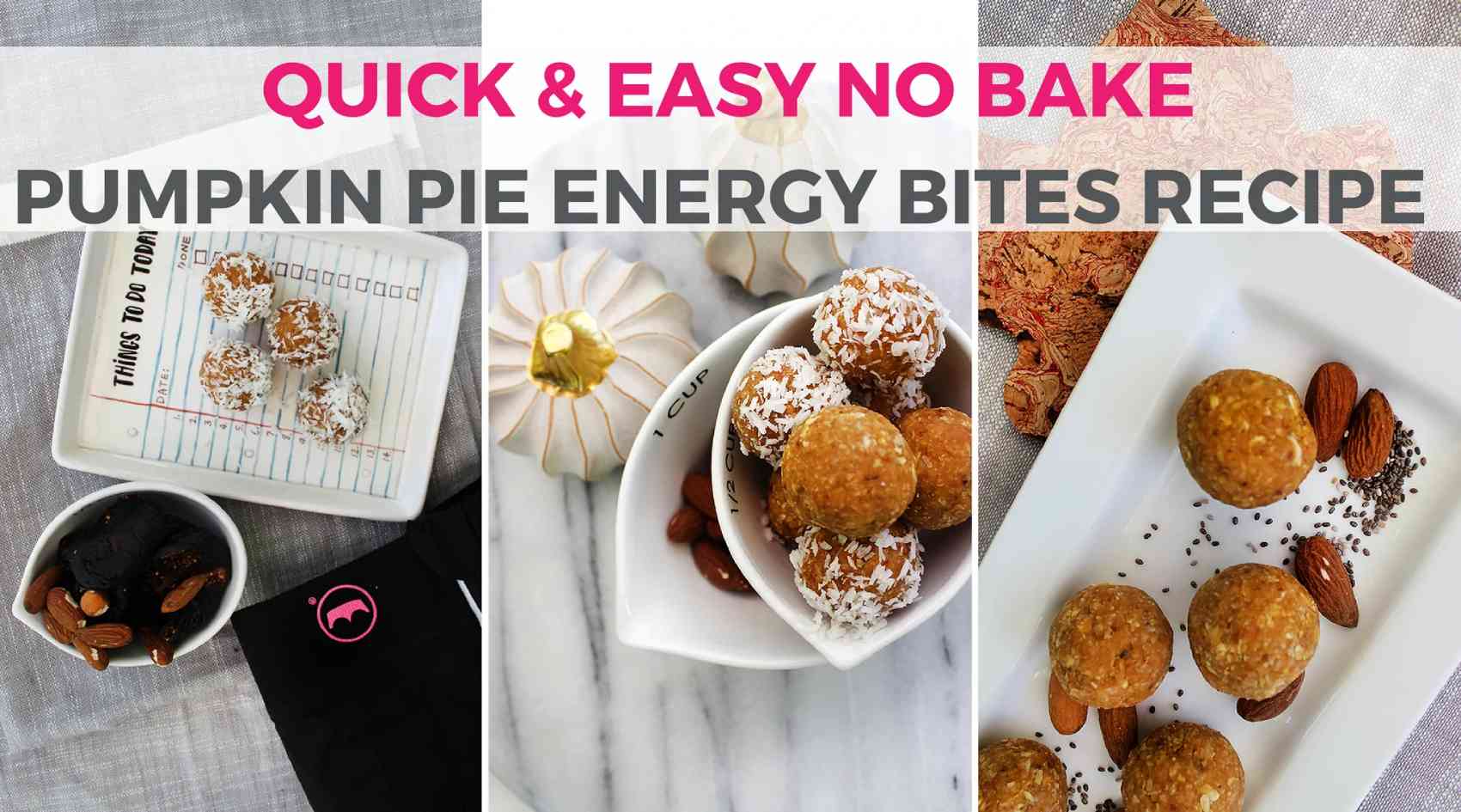 Did you know that your favorite fall fruit is actually amazing for #weightloss? Packed with protein & perfect for when you need a snack, these #vegan energy bites will give you that #energyboost you need for your next workout!| Quick & Easy #NoBake #Pumpk