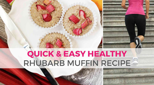 Pre-Workout Snack: Clean Eating Recipe | Try these Great Kid-Friendly Sugar-Free Berry Rhubarb Muffins as your next go-to snack. They are the perfect choice for a quick breakfast or snack as they are low in calories and sugar-free! These muffins are moist