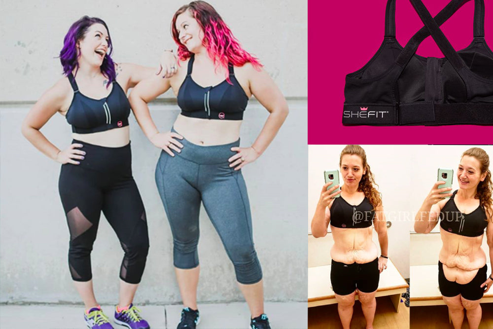 SHEFIT - How many women out there have to wear two or more sports bras?  🙋‍♀️ GURL STOP! There's a better way *cough, cough, SHEFIT* 👀