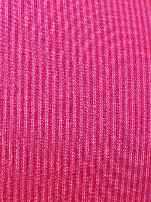 Radiant Raspberry Ribshine Flex Sports Bra Print