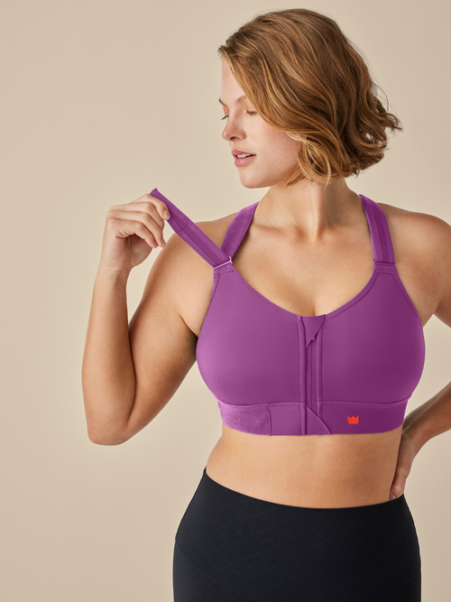 Electric Orchid Flex Sports Bra 1Luxe