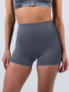 CloudNine™ No Front Seam Short - Steady Grey