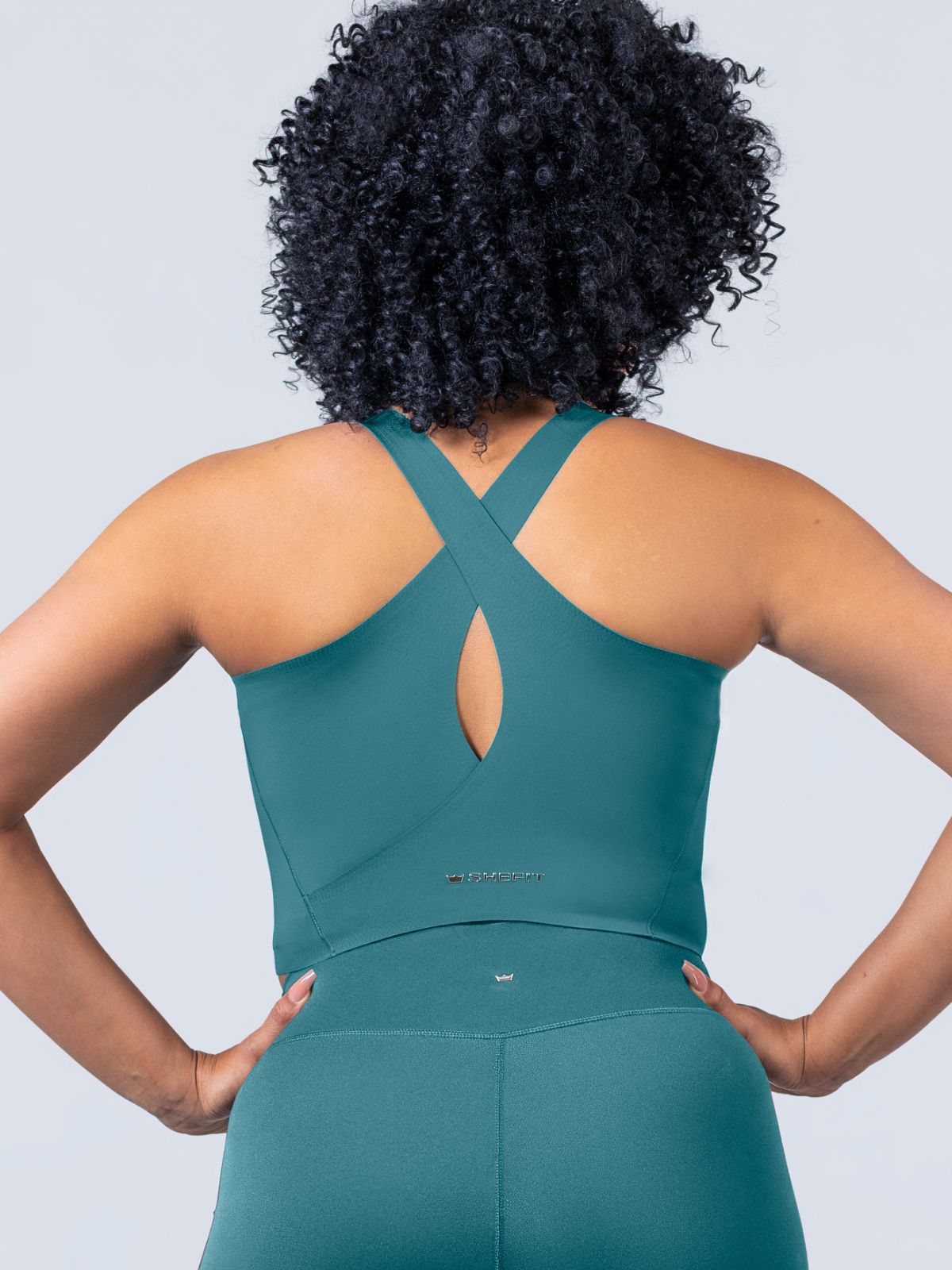 Boss Longline Bra - Focused Teal SHEFIT Boss Longline Bra - Focused Teal SHEFIT