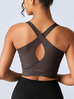 Boss Longline Bra - Chocolate Triumph