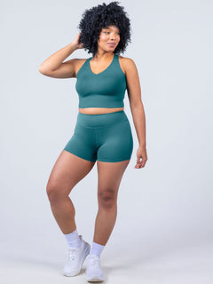 CloudNine™ High Rise Short - Focused Teal