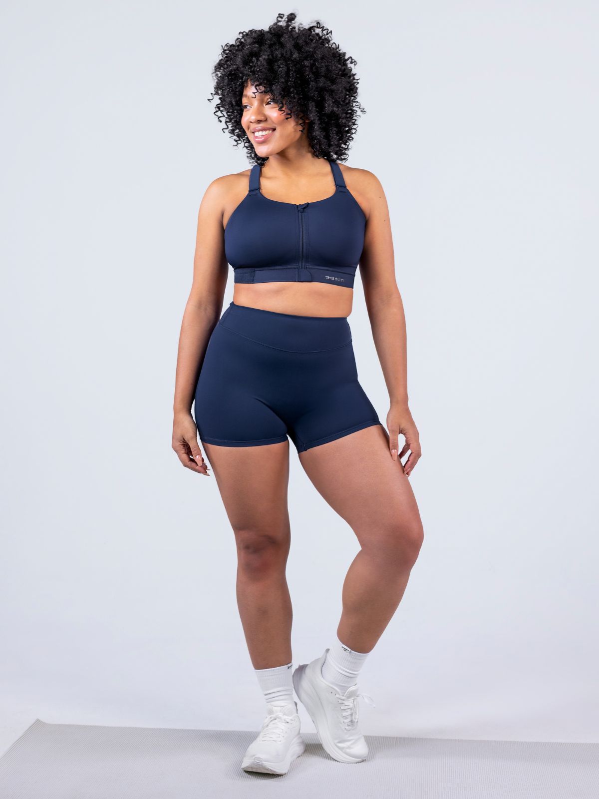 CloudNine™ No Front Seam Short - Bold Navy – SHEFIT