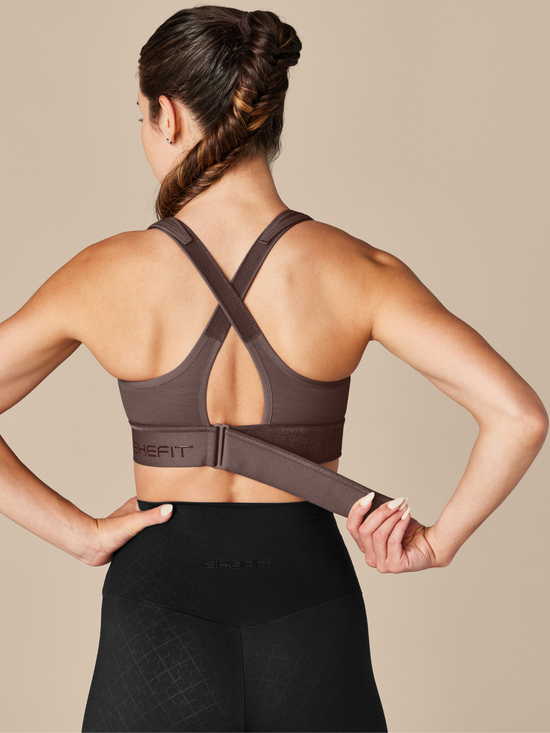 Ultimate Sports Bra Front Close Adjustable High Impact SHEFIT