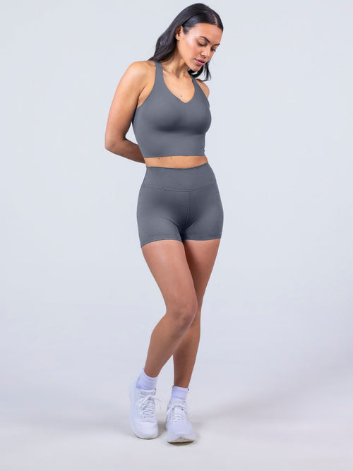 Boss Longline Bra - Steady Grey