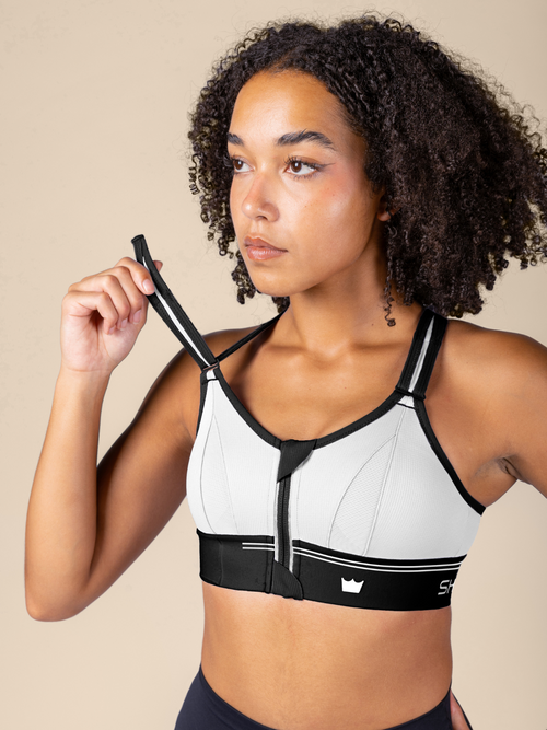 Ultimate Sports Bra - White & Black