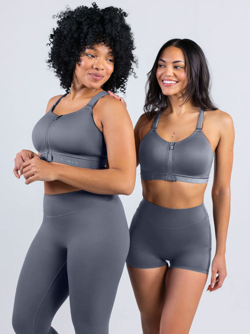 CloudNine™ No Front Seam Short - Steady Grey