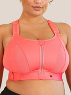 Charged Coral Ultimate Sports Bra Size 3Luxe