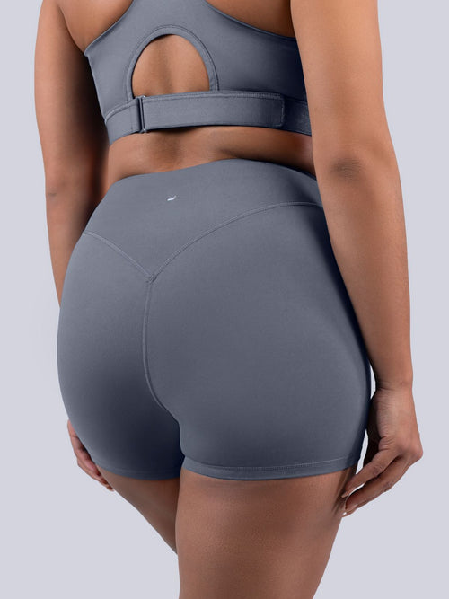 CloudNine™ No Front Seam Short - Steady Grey