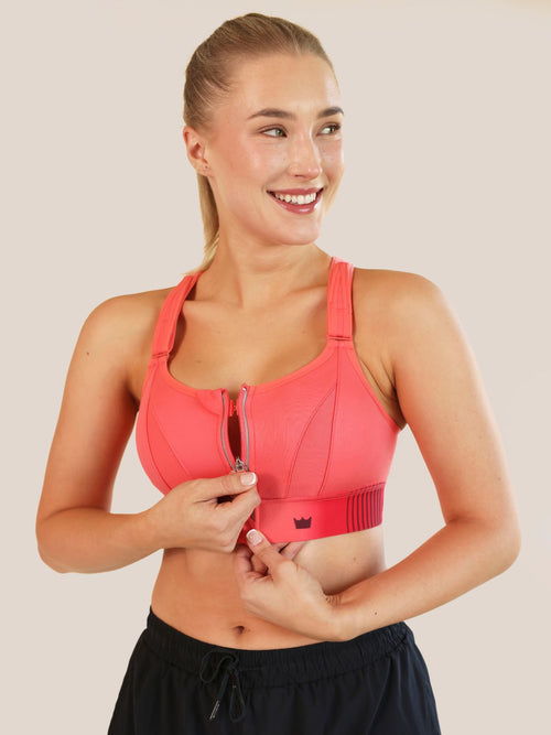 Charged Coral Ultimate Sports Bra Size Medium