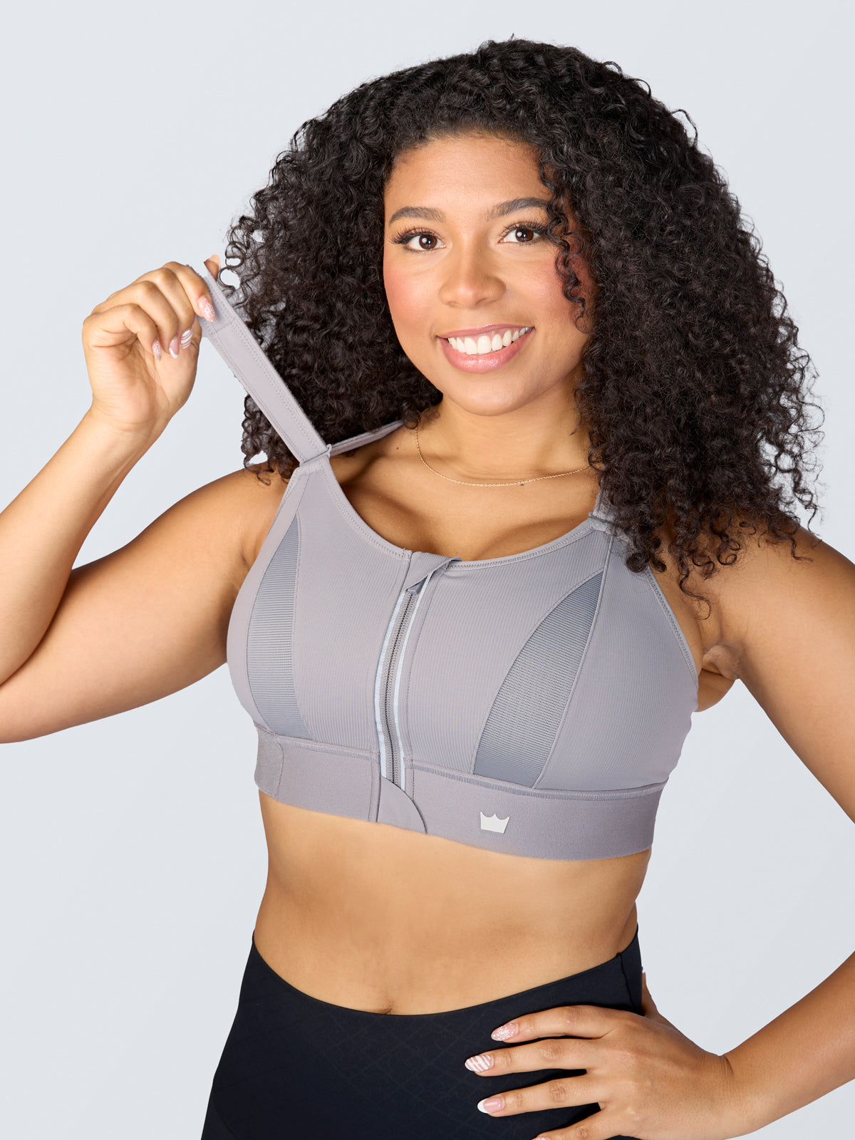 Ultimate Support Sports Bra - Size 36C - Grey