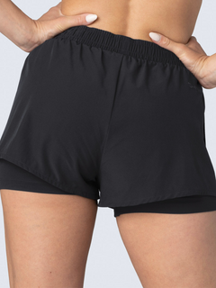 2-in-1 Running Shorts - Black