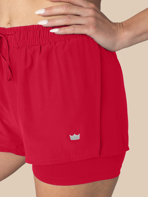 2-in-1 Running Shorts - Lollipop