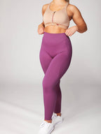 Seamless Leggings - Plum Wine