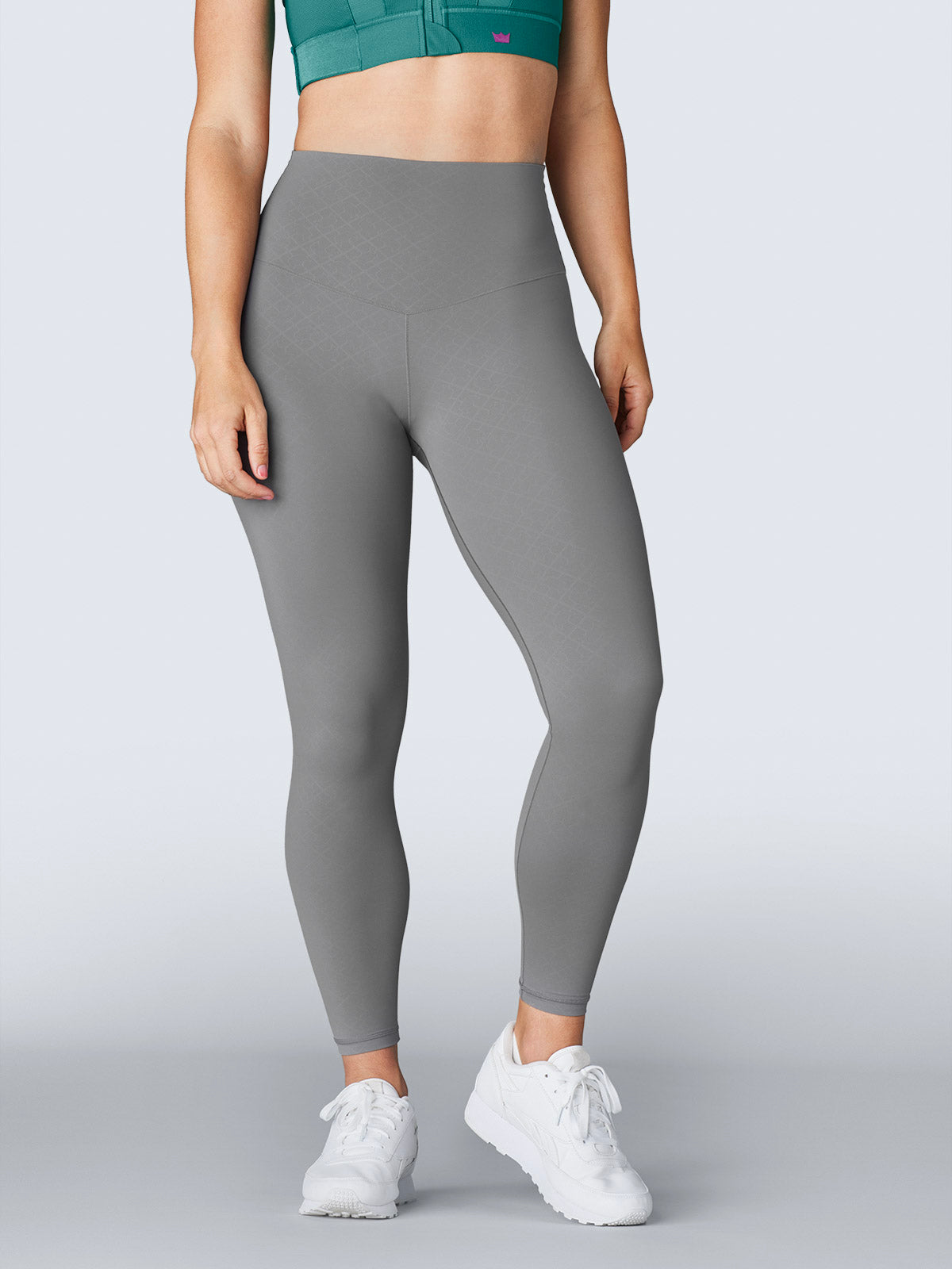 NWT Nike JUST DO IT Gray Leggings High Rise Full Length Tight Fit