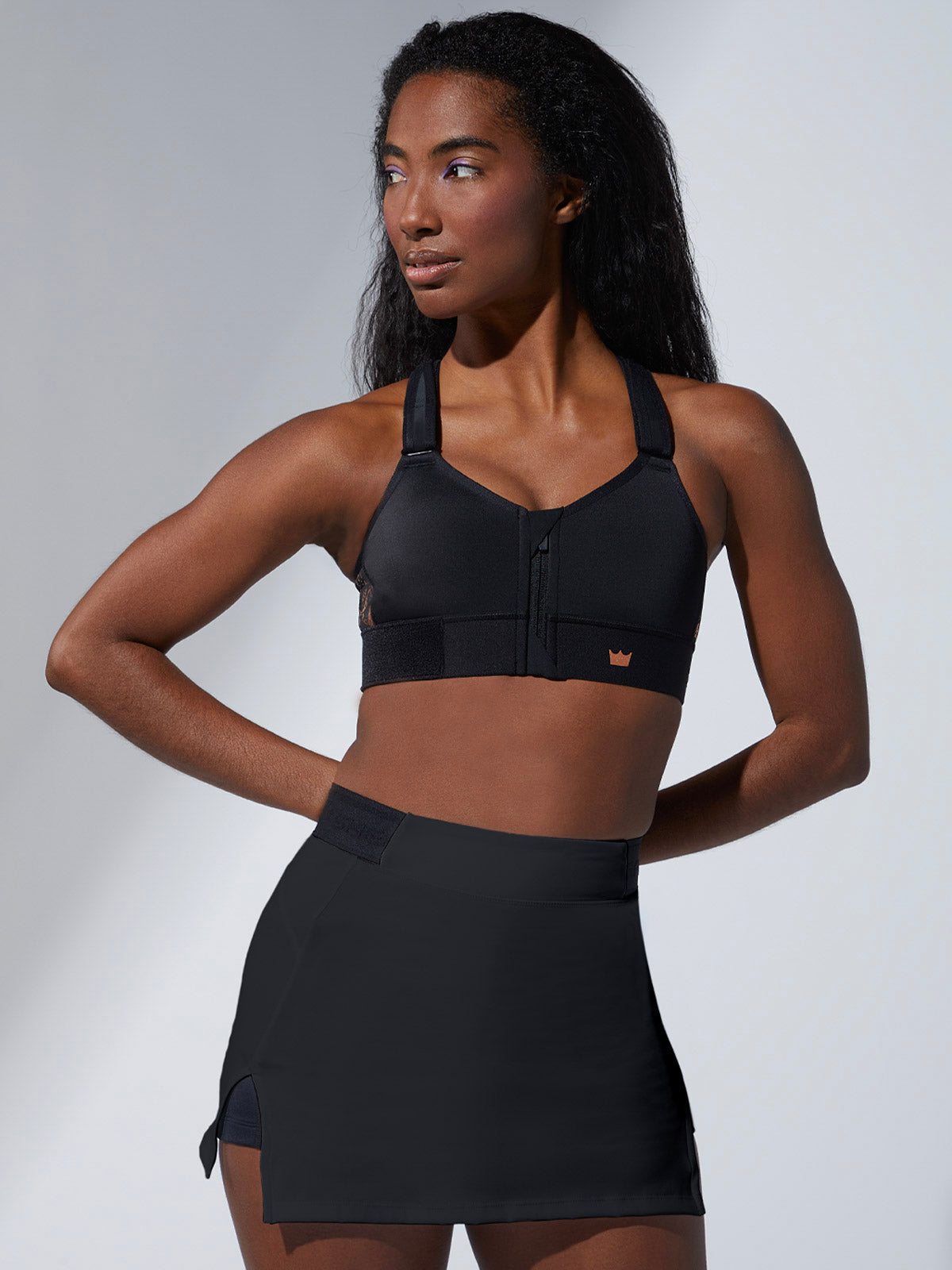 Buy Reebok Women's CrossFit® Solid Skinny Sports Bra Black in