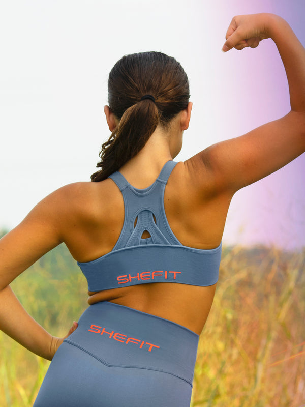 Womens Bold Moves Sports Bra - Anthracite - Saltys Surf & Skate