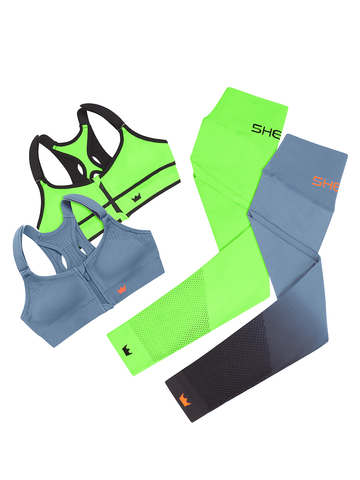 SPORTS BRA, Neon Green, Racerback, Size 36E  Sports bra, Green sports bras,  Clothes design