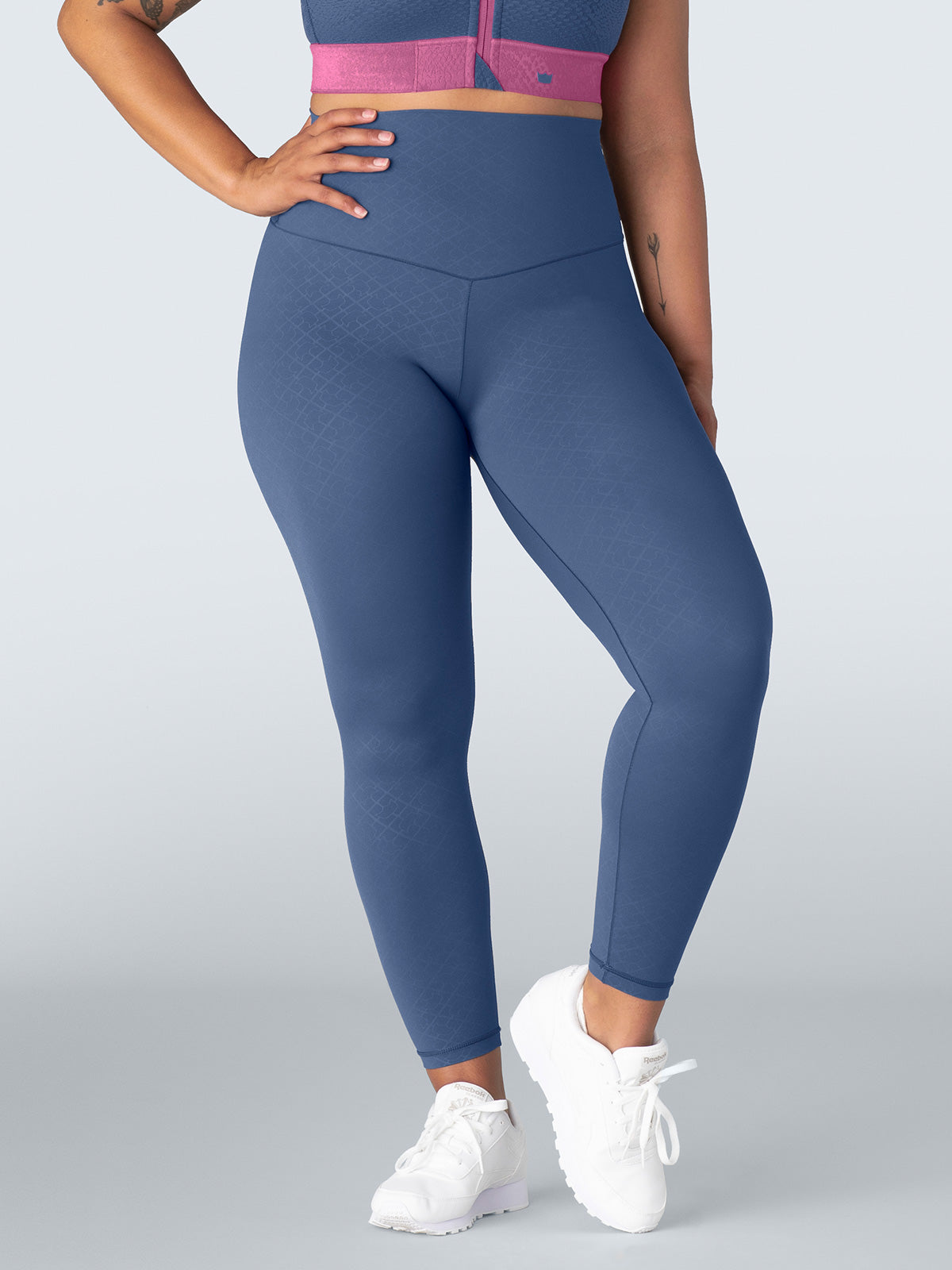 TIYOMI Plus Size Women's Navy Blue Leggings 2X Full Length Pants Stretchy  High Waist Ankle Leggings Solid Color Butt Fit Pants Workout Warm Fall  Winter Leggings 2XL 18W 20W 