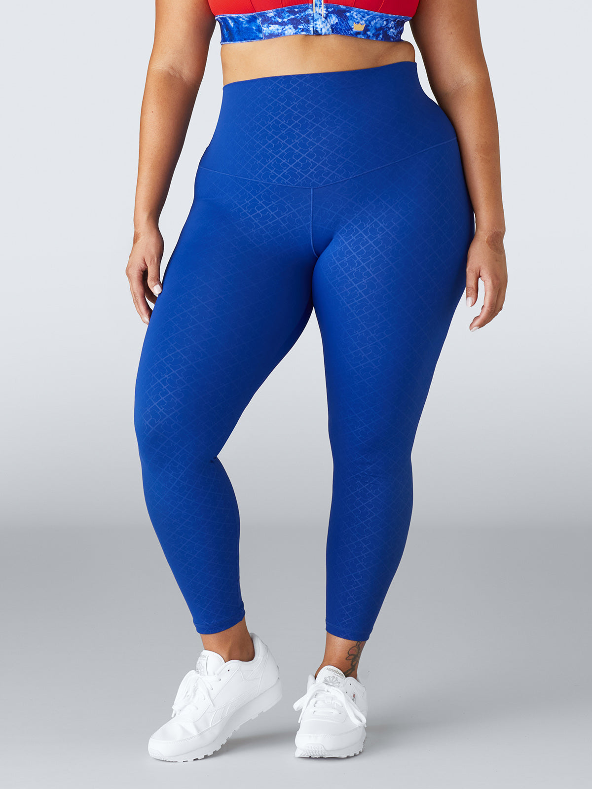 New Nike Yoga Luxe 7/8 Length Dri-Fit USA Leggings Blue High Rise
