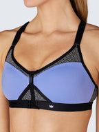 Exhilarate Sports Bra - Pacific Blue & Black