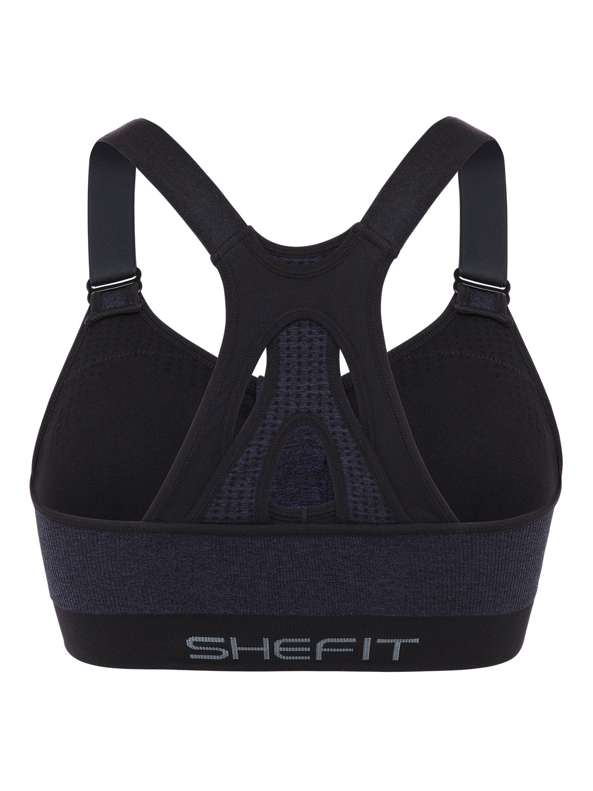 SHEFIT®  Low Impact Sports Bra - Heathered Indigo
